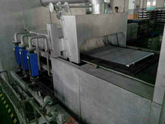 Air Cooling Industrial 900mm/Min Aluminum Continuous Brazing Furnace 700KW