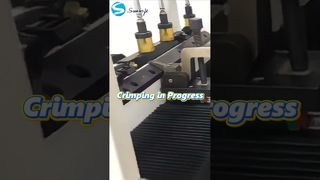 Máquina semiautomática de crimpagem de tanque de radiador ⚙️ Produção de fábrica#radiador#máquina#processo de fábrica